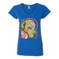thumbnail image 3 of Neon Lab Dog Lover Shirt | Labrador Dogs Speak To Those Who Listen | Dean Russo Art Animal Lover Womenâ€™s Standard V-Neck Tee, Royal, X-Large, 3 of 6