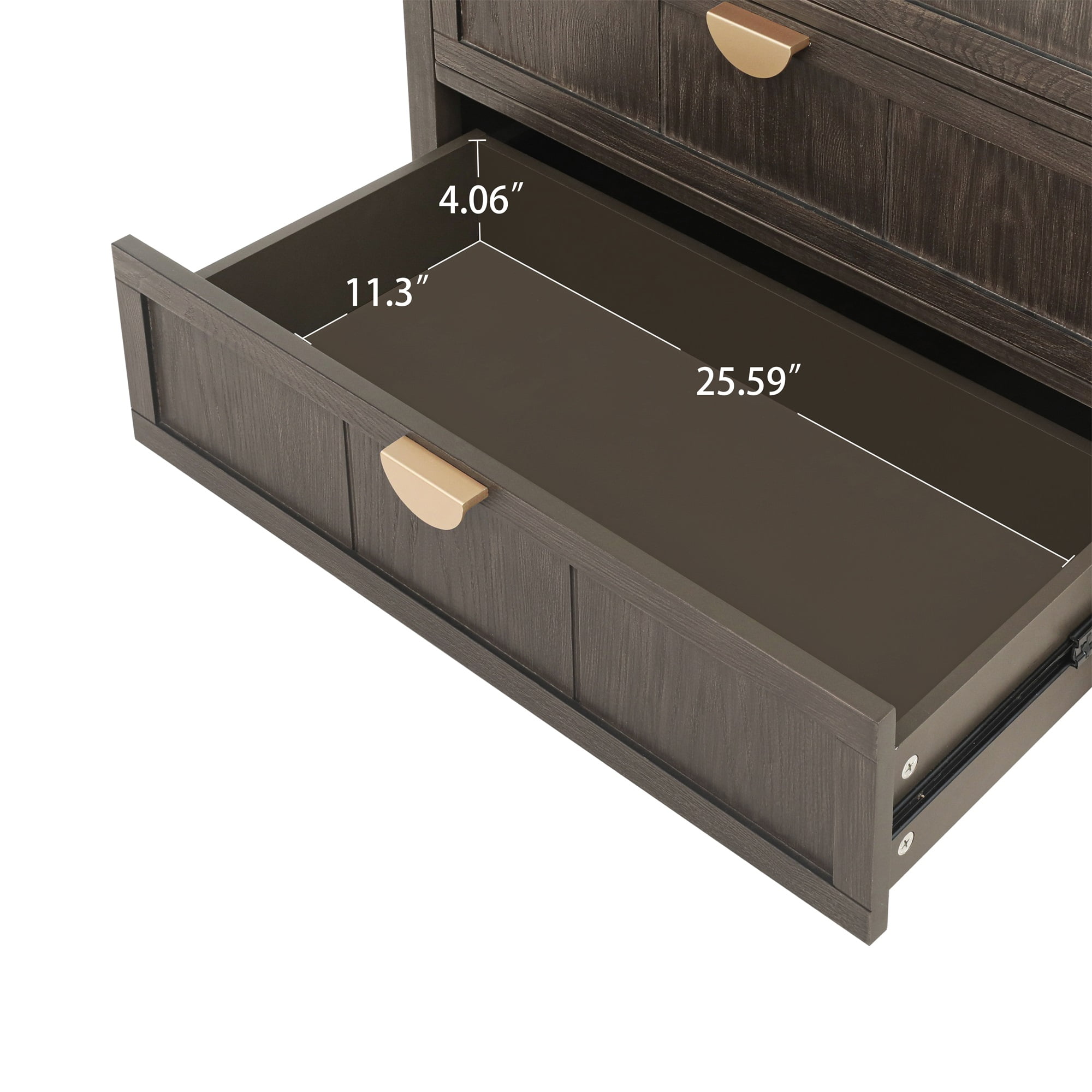 Resenkos Rustic Wood Dresser for Bedroom with 3 Drawers, Metal Handle Storage Nightstand, Olive Green Finish Resenkos Rustic Wood Dresser for Bedroom with 3 Drawers, Metal Handle Storage Nightstand, Olive Green Finish