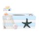 thumbnail image 1 of Caja de pañuelos decorativa mediterránea de madera para guardar manualidades, decoración de escritorio para el hogar (estrella rayada), 1 of 7
