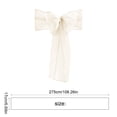 thumbnail image 3 of Tulle Chair Sash Ribbon 108x7 Inch, Soft Fabric Bow Drape, Wedding Party Banquet Chair Back Decoration for Birthday Shower Hotel Restaurant, 3 of 6
