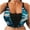 Blue-2, variant on Womens Underwire Bra Alluring Bra Camouflage Lace Printed Seamless Wireless Fitted Underwear Thermal Underwear Tops Daily Bra