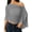 Grey, variant on Lightweight Summer Mesh Poncho Wraps Women Off Shoulder Cropped Pullover Sheer Layering Cover Up