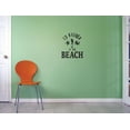 thumbnail image 1 of Custom Decals Id Rather Be At The Beach Wall Art Size: 12 Inches x 18 Inches Color: Black, 1 of 1