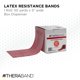 thumbnail image 2 of Banda de resistencia THERABAND, rollo de 46 m, color rojo medio, 2 of 8