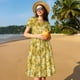 thumbnail image 4 of Balery Flower Vestidos sueltos de manga corta para mujer, vestidos de verano 2025, vestidos casuales de corte A con vuelo., 4 of 6