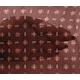 thumbnail image 4 of oneOone Viscose Chiffon Fabric Geometric Hash & Stripe Block Printed Fabric 1 Yard 42 Inch Wide, 4 of 4