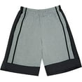 thumbnail image 1 of North 15 Men's Marled Athletic Basketball Short with Side Pockets-Gry/Black-5XL, 1 of 1