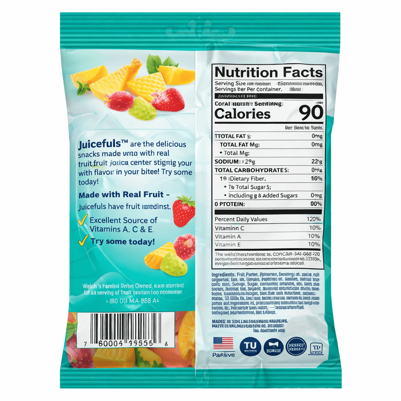 Welch's Juicefuls ISLAND SPLASH Snacks 4 Oz. Pack Of 12