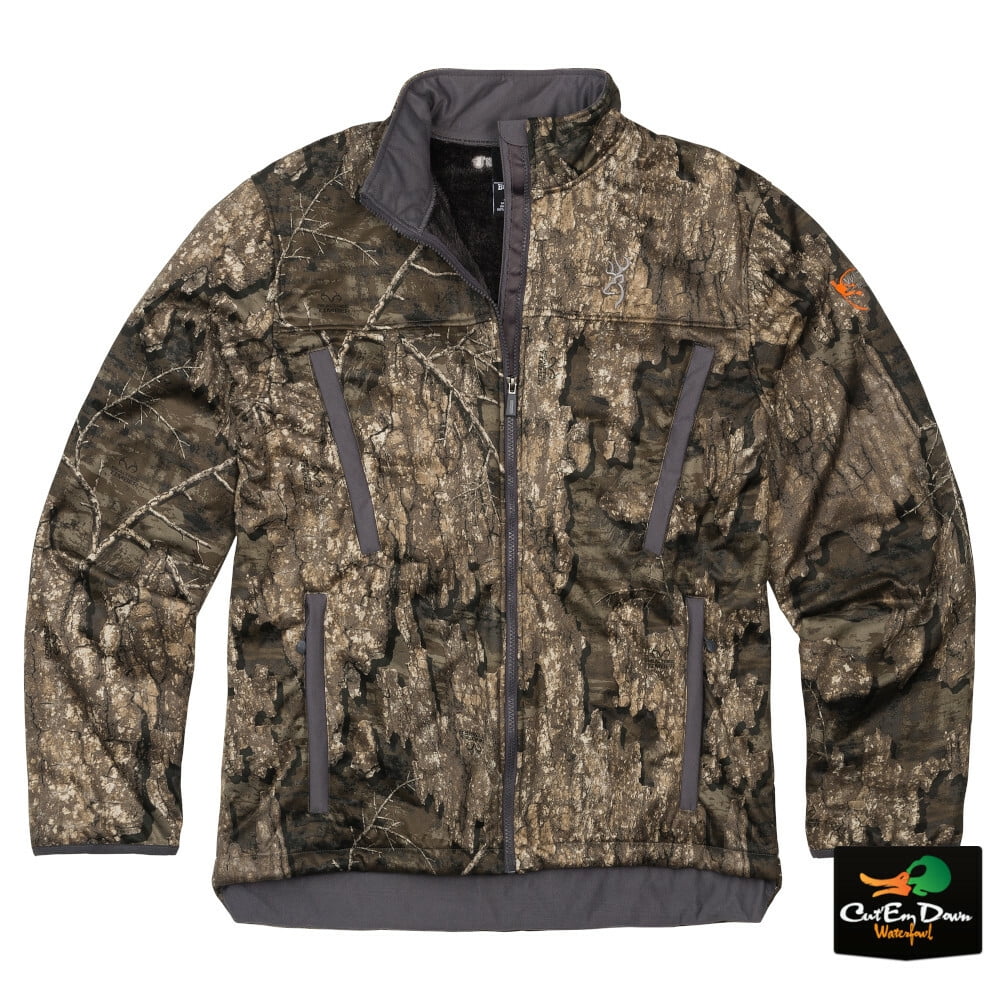 BROWNING WICKED WING TIMBER SOFT SHELL 1/4 ZIP PULLOVER MAX-5 CAMO XL 
