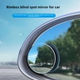 thumbnail image 5 of Adjustable Frameless Rearview Mirror Glass Blind Spot Small Round Mirror Automobile Accessories From China Mainland DM-074 White Mirror, 5 of 5