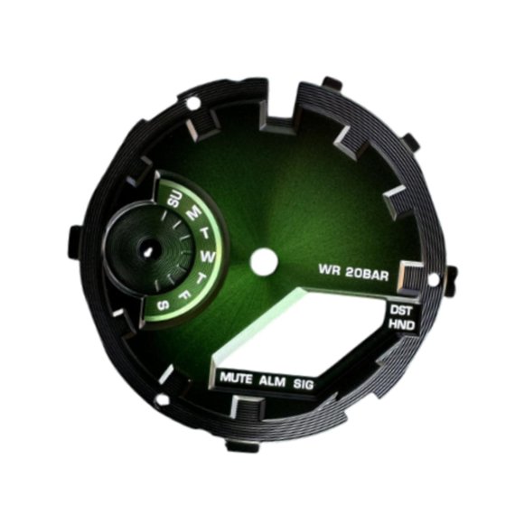 Reemplazo de esfera de reloj de 30 mm Componente Reparación Mantenimiento ligero Cobre Verde