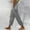 Grey, variant on Womens Daily Elastic Waist Workout Trousers Solid Long Pants Loose Casual Trousers plus Size Casual Pants for Women Petite Women's Pants Suits Casual Pants for Women Casual Workout Sweatpants Women
