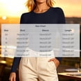 thumbnail image 3 of Zormilly Long Sleeve Shirts for Women Fall Crew Neck Slim Fitted Basic Tees Stretch Soft Casual Blouses, XS-2XL, 3 of 6