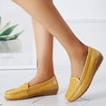 thumbnail image 6 of NOKIO Women's Wide Loafers Shoes Cute Dressy Shoes Ladies Comfort Slip Ons Work Shoes Women Comfort Walking Flat Loafer Slip On Leather Loafer Comfortable Flat Shoes Outdoor Driving Shoes, 6 of 8
