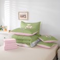 thumbnail image 6 of Manfei Cute Bowknot Goblet 7-Piece Twin Bedding,Pink Girly Bowtie Bedding Comforter Set,Pink Reversible, 6 of 7