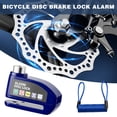 thumbnail image 4 of Motorcycle Disc Brake Lock with 110dB Alarm Waterproof Anti-Theft Bike Security 7mm Pin for Scooter E-Bike Road Bicycle Yellow, 4 of 5