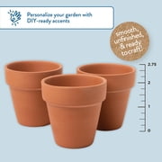 Hello Hobby Terracotta Pot Set, 3-Piece, 2.62 in