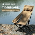 thumbnail image 5 of OneTigris Tigerblade High Back Camping Chair with Pillow Design, Comfortable Widened Seat Folding Chair, 5 of 9