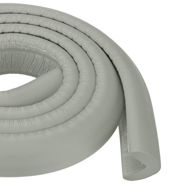 Uxcell 4 Pack Protectores de Esquinas en Forma de L de 6.5 Ft para Muebles Gris