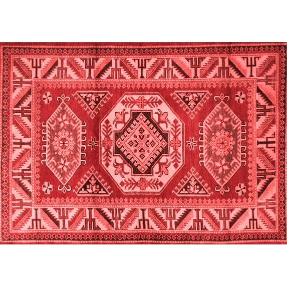 Ahgly Company Indoor Rectangle Persian Red Traditional Area Rugs, 5' x 7'