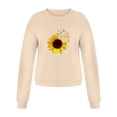 thumbnail image 6 of Jiyugala Sweatshirt Hoodies for Women Winter Fall Round Neck Long Sleeve Graphic No Hood Sunflower Printed Loose Casual Tops, 6 of 6