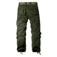 thumbnail image 5 of Men's Fleece Lined Camo Hiking Tactical Ripstop Pants Winter Outdoor Work Cargo Pants with 8 Pockets, 5 of 5