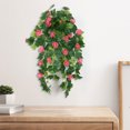 thumbnail image 4 of geerera Fake Hanging Flowers, Artificial Morning Glory Hanging Plants, Faux Spring Flowers, for Outdoor Front Door Patio Garden Balcony Home Decoration, 4 of 5