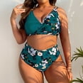 thumbnail image 1 of Traje de baño de 2 piezas para mujer, trajes de baño para mujer, conjunto de traje de baño de dos piezas de talla grande para mujer, bikini estampado, traje de baño push-up elegante, traje de baño bik, 1 of 9
