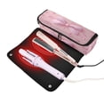 thumbnail image 3 of Hair Tool Organizer Bag with Heat Resistant Mat Removable Travel Storage Case for Hot Air Brushes Curling Irons Butterfly Knot Decoration, 3 of 8