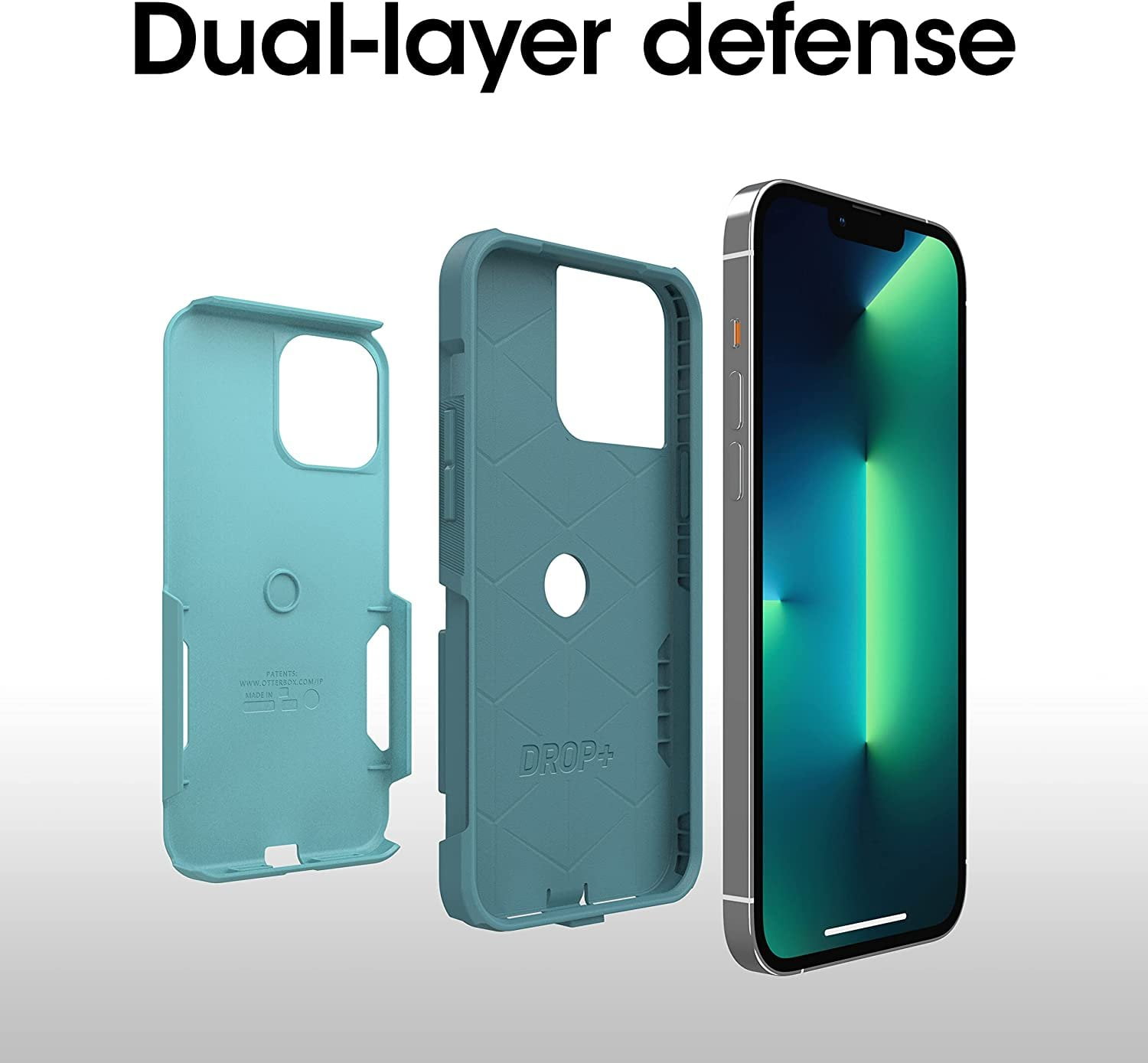 OtterBox COMMUTER SERIES Case for Apple iPhone 13 Pro - Riveting Way (Teal)