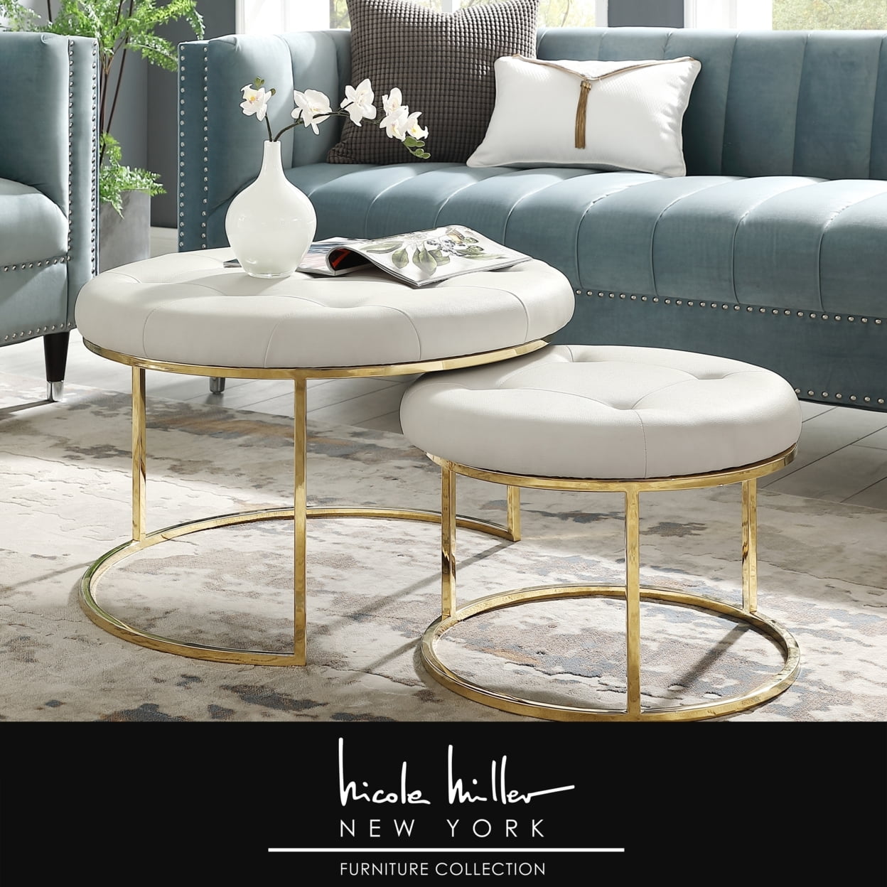 Nesting on sale cocktail ottoman