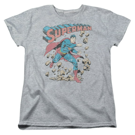 Superman - Mad At Rocks - Women's Short Sleeve Shirt - Medium