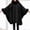 Black, variant on Hair Collar Mid Length Wool Coat Cape Shawl Coat Women Scarves Wraps Embroide Shawl Scarf Shawl Wraps for Women Suede Fringe Shawl Shoulder Blanket Winter Cloak with Hood Women 1920s Kimono for Women