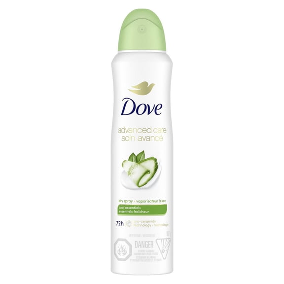 Dove Advanced Care Antiperspirant Deodorant Dry Spray Cool Essentials, 107 g
