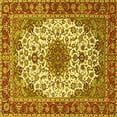 thumbnail image 1 of Ahgly Company Indoor Square Persian Yellow Traditional Area Rugs, 3' Square, 1 of 4