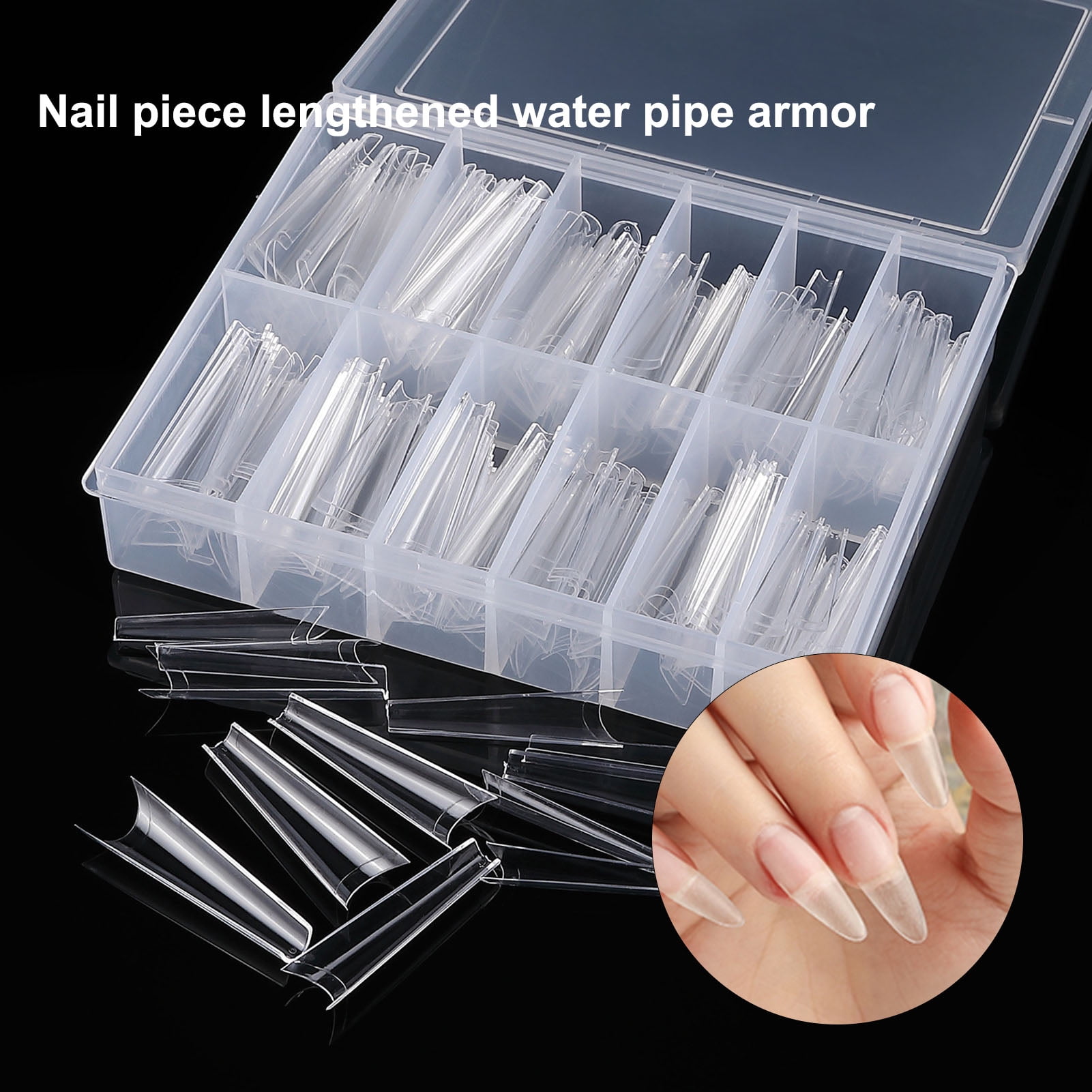 5PCS A Set Mini Stainless Steel Acrylic Nail Cups Crystal Metal