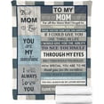 thumbnail image 2 of Gifts for Mom Blanket, Mom Gifts, Birthday Gifts for Mom, Mom Birthday Gifts, Best Mom Ever Gifts, Mom Gift from Daughter Son, Mom Gifts for Mothers Day/Christmas/Valentine''s Day,Mom Blanket 60"x50", 2 of 6