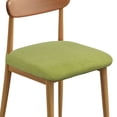 thumbnail image 1 of Juego de 4 fundas para sillas de comedor, fundas elásticas lavables para asientos de sillas, protector de cojín para comedor, hotel, cocina, banquete, verde, 1 of 6