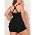thumbnail image 4 of Summer Mae Plus Size Tankini Women 2 Pieces Swimsuits with Shorts Flowy Bathing Suits, 4 of 7