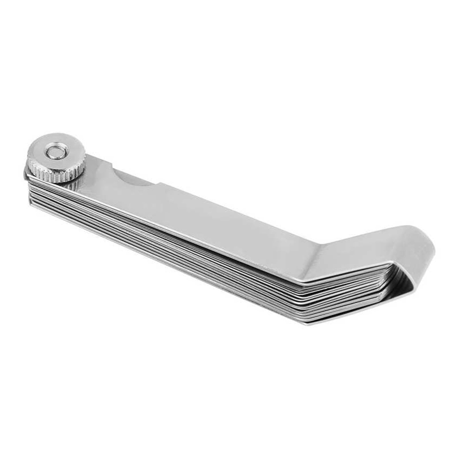 Thickness Gauge Stainless Steel Curved Feeler Gauge Ruler Welding Inspection Tool 0.05-1.00mm 90 Degree Right Angle Ruler ,Easy to Use