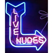 Queen Sense 17" Live Nudes Neon Sign Acrylic Man Cave Handmade Neon Light 117LNARA22