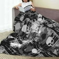 thumbnail image 6 of Sikiie Seamless Pattern With Skulls Ultra-Soft Micro flannel Blanket Luxury All Seasons Warm Blanket for Bedding Sofa and Travel (4 sizes)-80"x60", 6 of 7