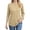 Khaki, variant on EDFBUYKRS Women's Double Cloth Shirt with Long Sleeves, Sizes Xxl