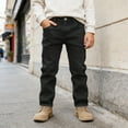 thumbnail image 5 of Tiijoy Big Boys Lined Jeans Warm Stretch Skinny Fit Denim Pants, Sizes 7-16, 5 of 8