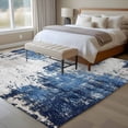 thumbnail image 5 of Abstract Mottled Texture Area&nbsp;Rug 8x10ft Vintage Gary Blue Gradient Non-Slip&nbsp;Washable Square&nbsp;Rugs Soft Felt Indoor Floor Mat for Bedroom Kitchen Living Room Bathroom, 5 of 9