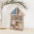 thumbnail image 5 of QSTDGVPW Bee House Butterfly House Shelter Habitat Hotel Breeding Decorative Bee Box Nest 25x4x35cm, 5 of 9