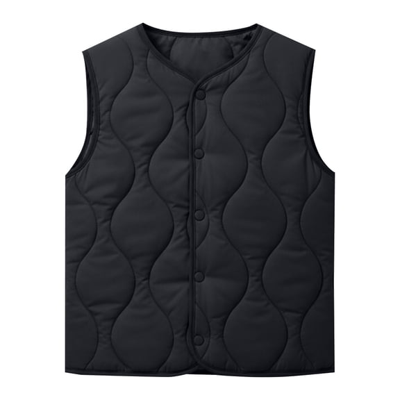 EnJoCho Children Autumn Winter Cotton Vest Boys Girls Thick Velvet Inner Warm Sleeveless Jacket Outerwear School