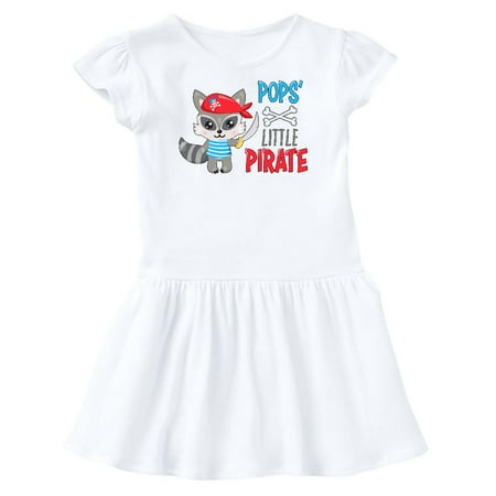

Inktastic Pops Little Pirate Cute Raccoon with Sword Gift Toddler Girl Dress