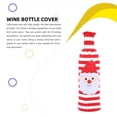 thumbnail image 2 of Toystoory Funda para botella de vino, ropa tejida de Navidad de Año Nuevo, accesorios universales de banda de champán para cerveza roja y blanca, Kits de decoración para fiestas Papá Noel Toystoory HA070243-01B, 2 of 6