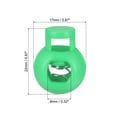 thumbnail image 2 of Cord Locks, Ball Spring Toggle Stopper for Drawstring Bag Shoelaces, Pine Green 100 Pack, 2 of 5